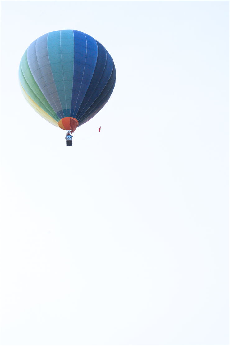 Picture Of Blue Hot Air Balloon