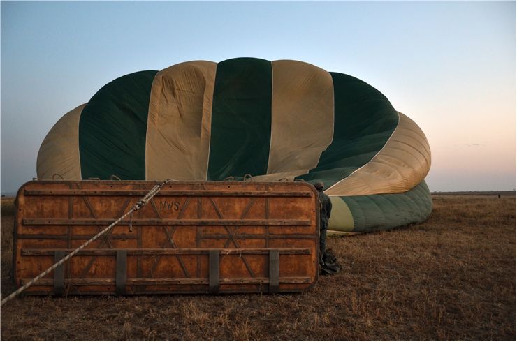 Picture Of Hot Air Balloon Inflated